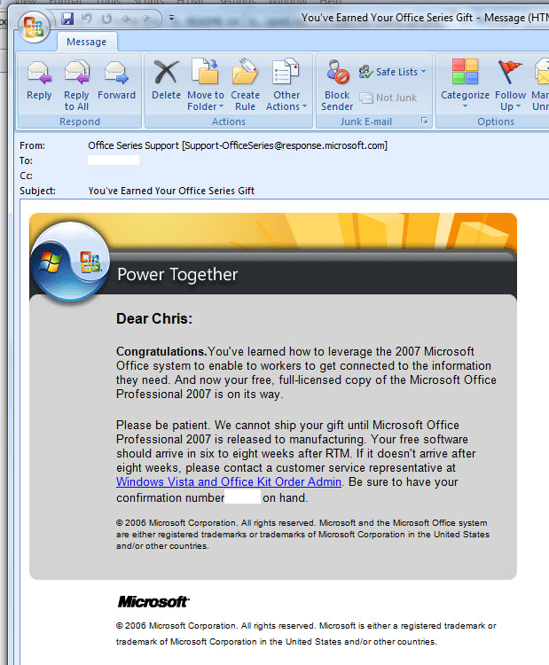 Power Together Confirmation