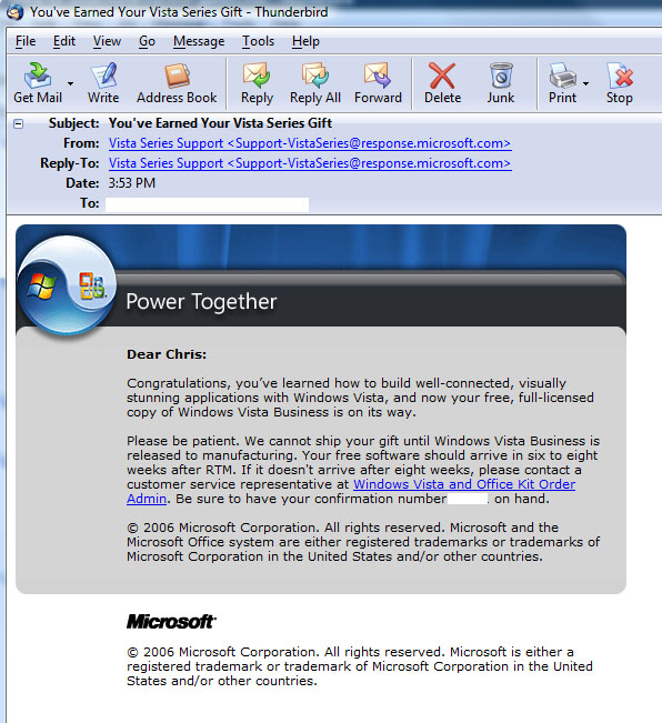Power Together Confirmation